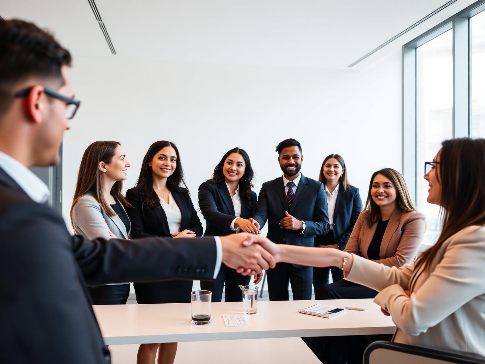 Profaid HR recruiters welcoming a new hire